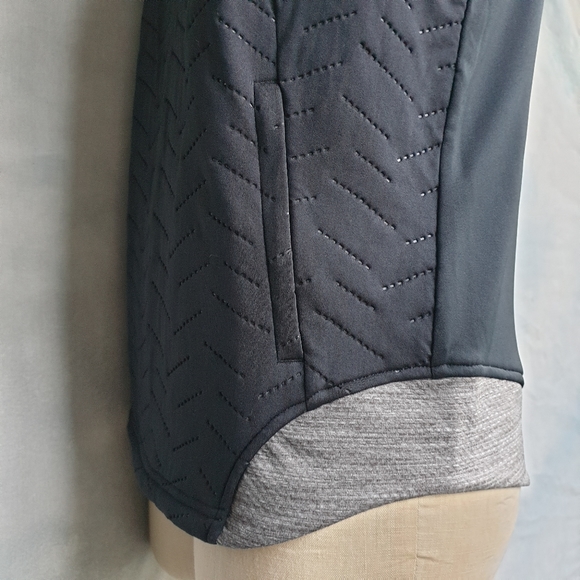 Under Armour ColdGear Reactor 3G Pullover Mock Neck Black & Grey Vest Jacket SM - Picture 14 of 16
